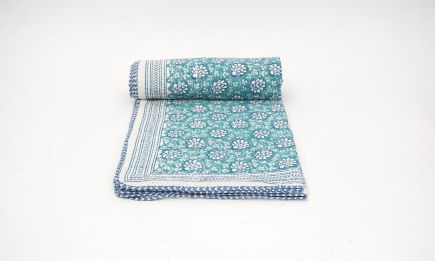 Dohar (lightweight cotton quilt) styled view from Myyra Jaipur