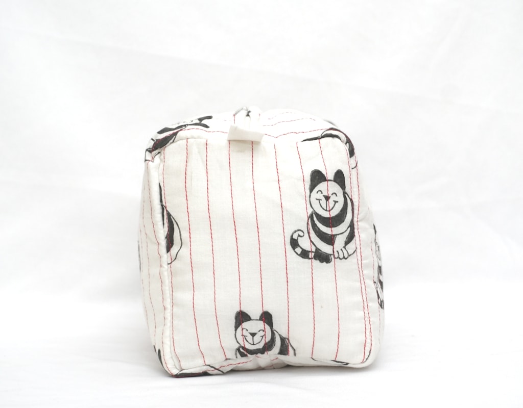 Pouch Hand Block Printed Cotton 02