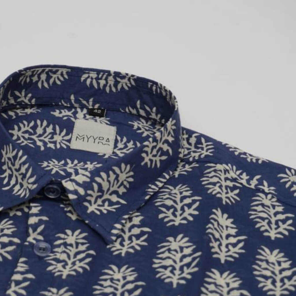 Block Printed Full Sleeve Shirt Pure Cotton