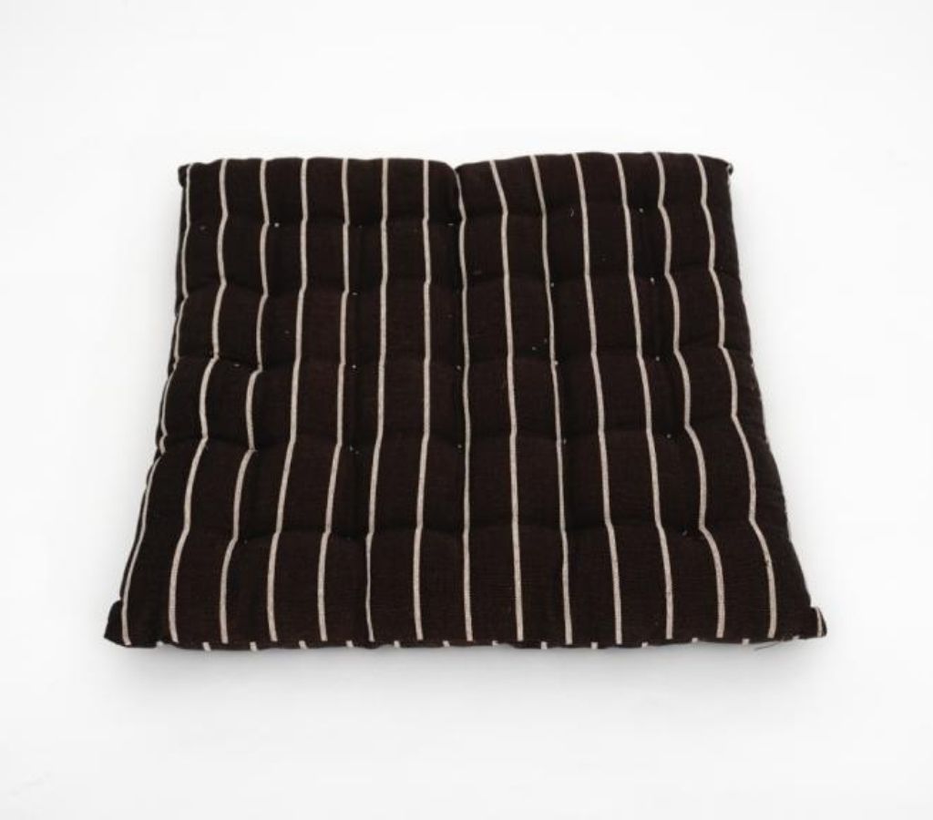 Floor cushion folded showing pattern repeat of hand block print | Myyra Jaipur
