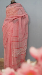 Saree Hand Block Printed Cotton