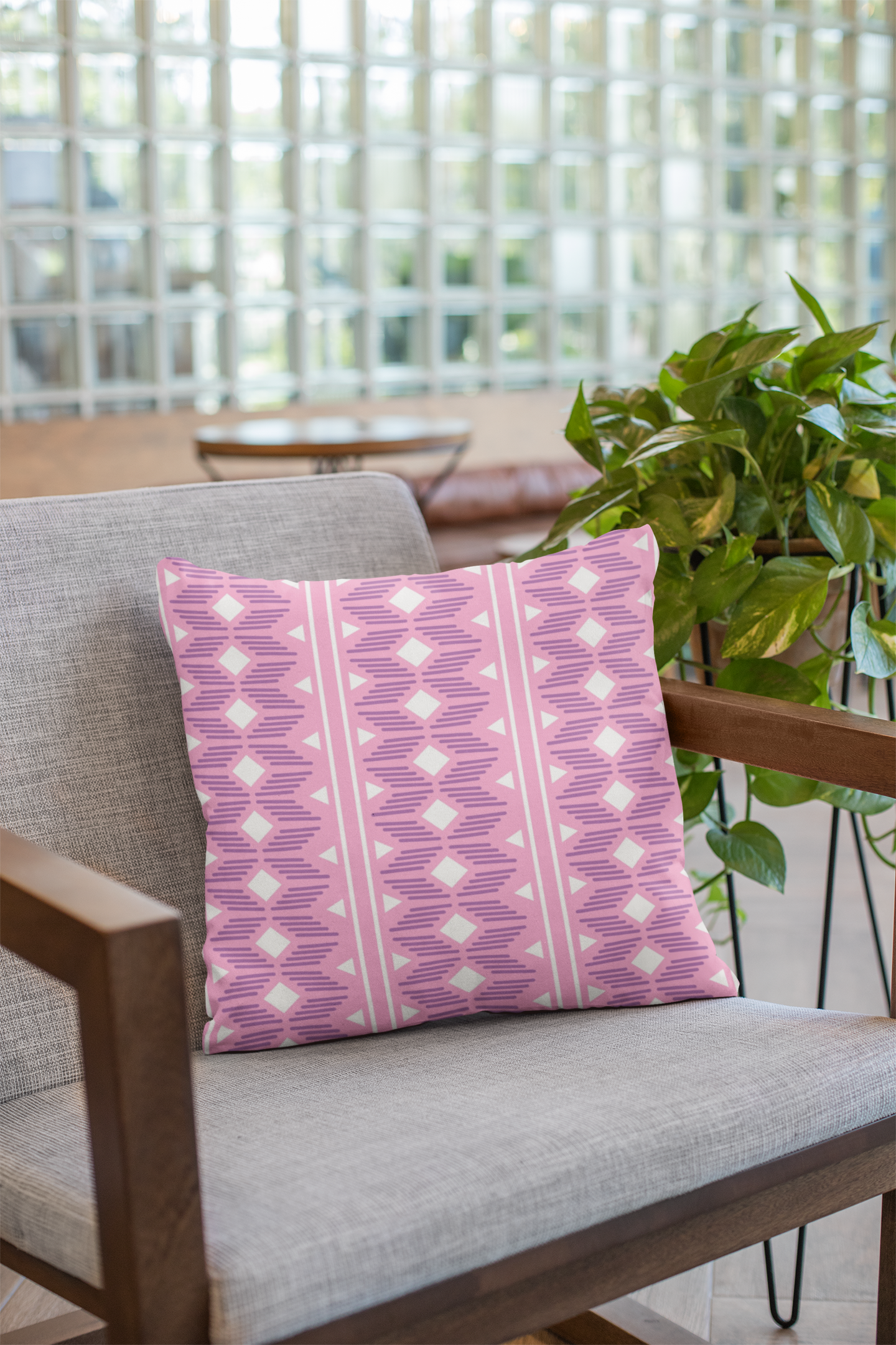 Close-up of digital print on cushion cover #59 | Myyra Jaipur