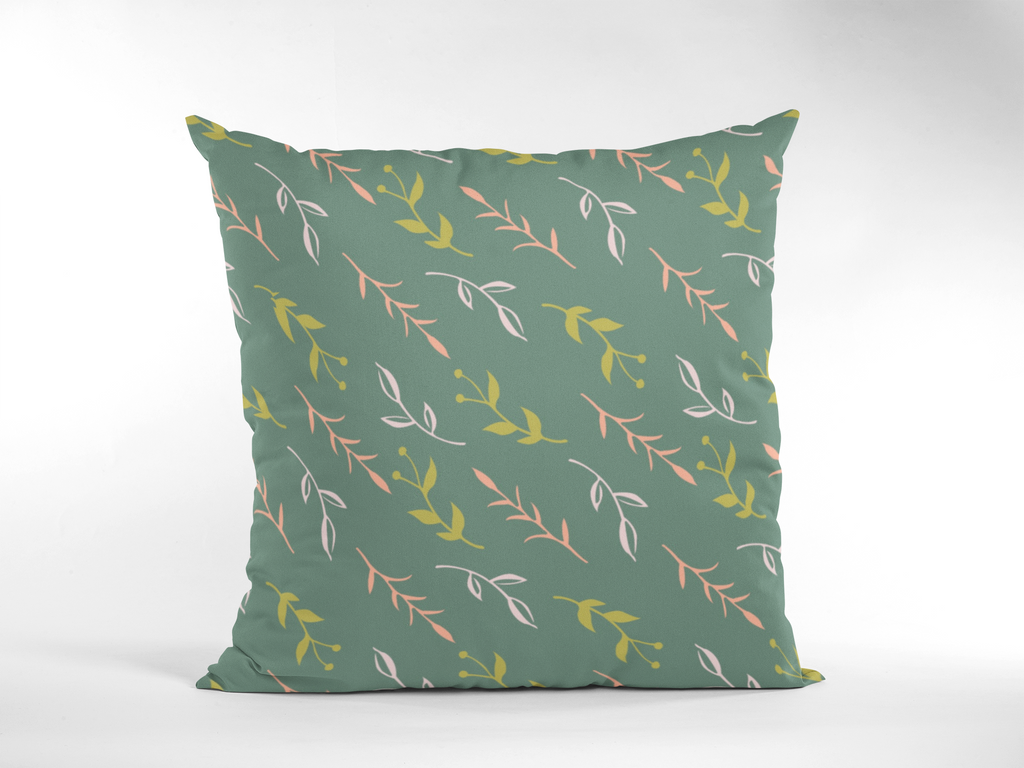 Pair of digital printed cushion covers #60 styled view | Myyra Jaipur