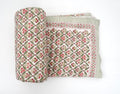 Hand block printed organic cotton quilt from Jaipur | Myyra
