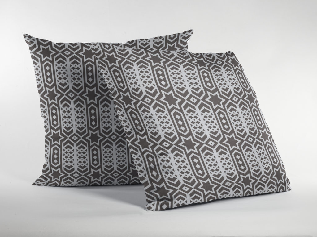 Pair of digital printed cushion covers #61 styled view | Myyra Jaipur
