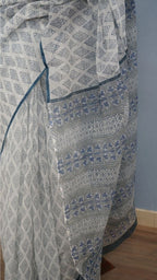 Saree Hand Block Printed Cotton