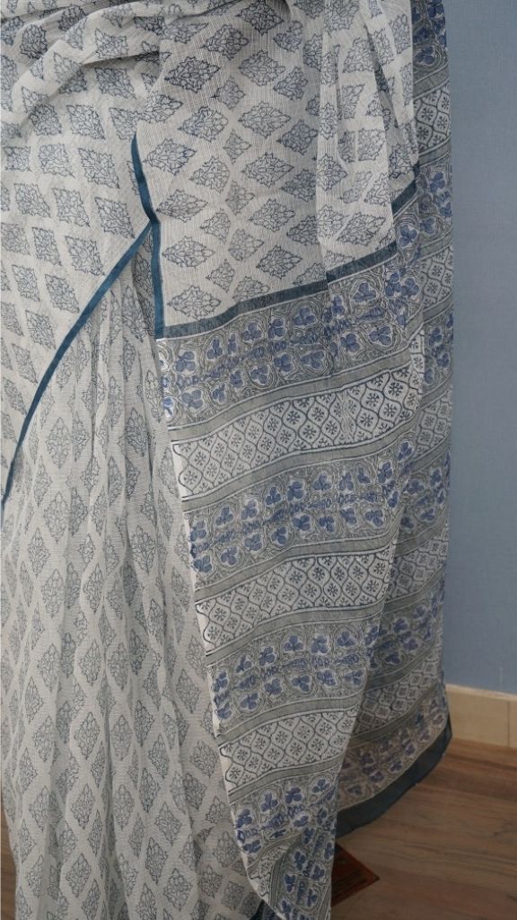 Saree Hand Block Printed Cotton