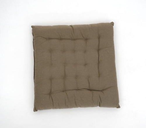 Close-up of hand block print on organic cotton floor cushion | Myyra Jaipur