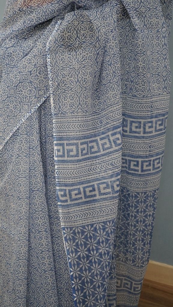 Saree Hand Block Printed Cotton