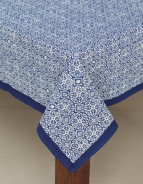 Hand block printed organic cotton table cover | Myyra Jaipur