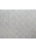 Close-up of hand block print on organic cotton pillow cover | Myyra Jaipur