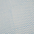 Close-up of hand block print on organic cotton running fabric | Myyra Jaipur