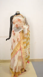 Saree Hand Block Printed Cotton