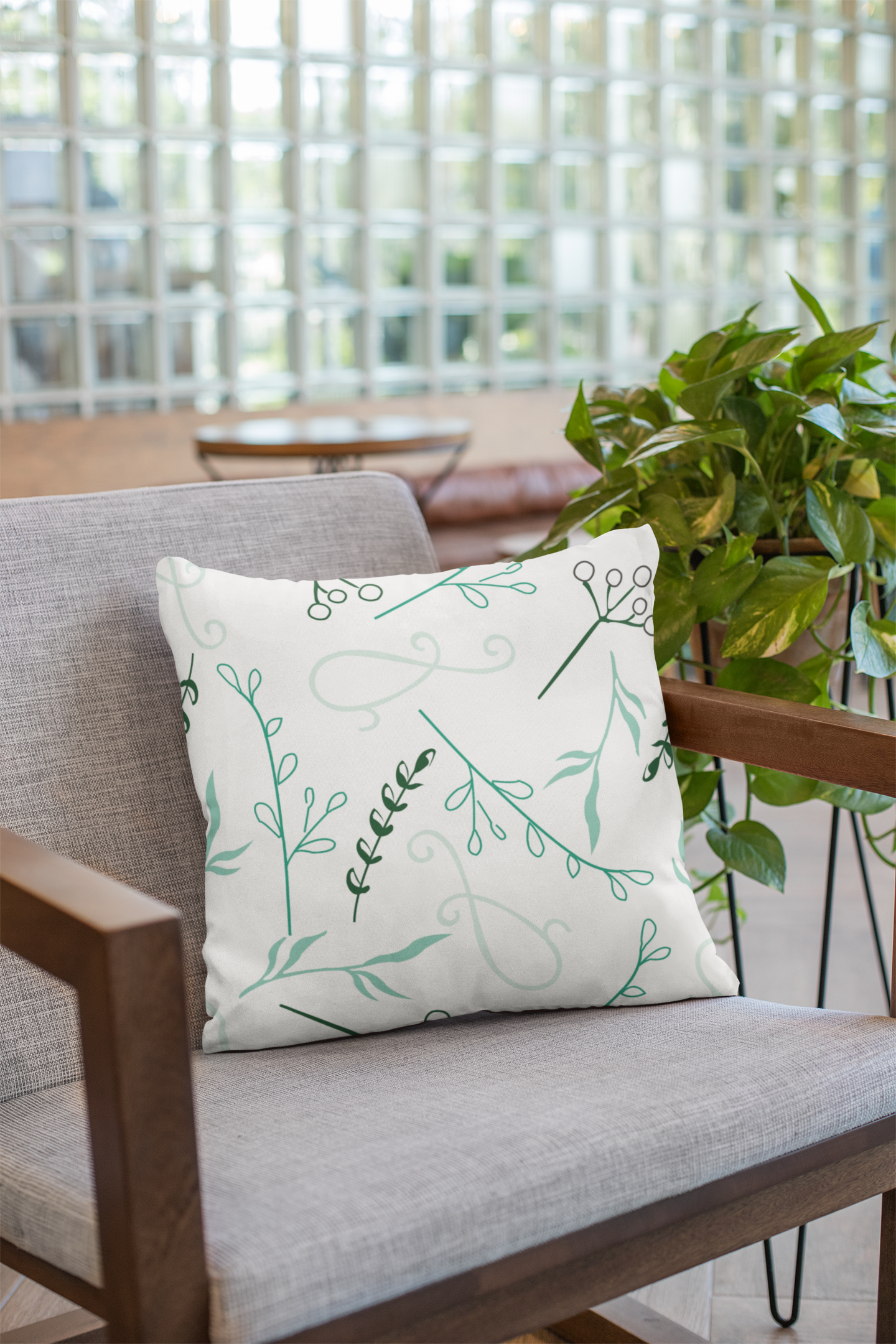 Digital printed cushion cover #66 from Myyra Jaipur