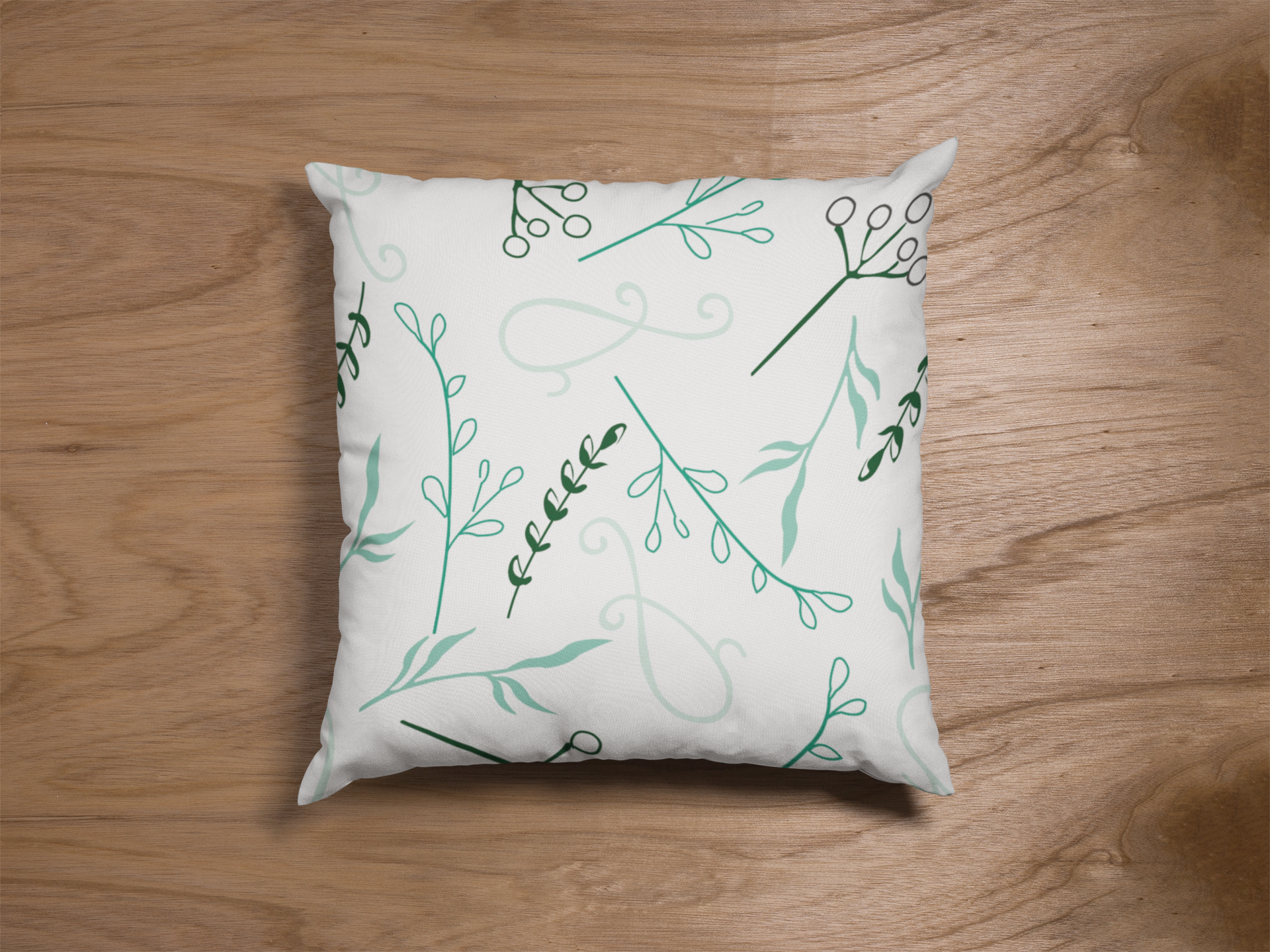 Pair of digital printed cushion covers #66 styled view | Myyra Jaipur