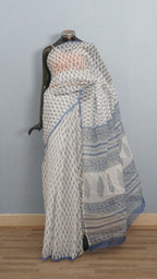 Saree Hand Block Printed Cotton