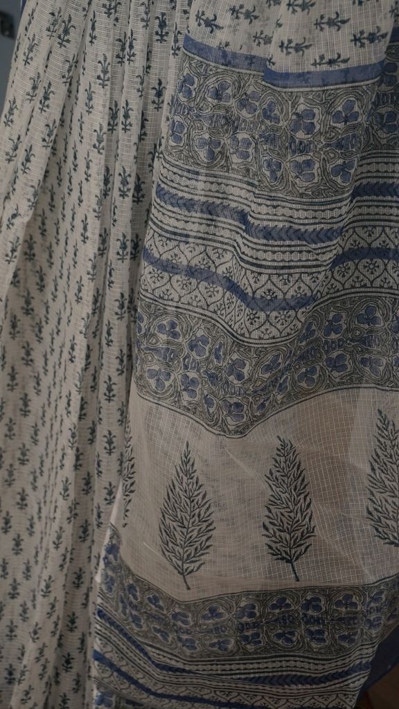 Saree Hand Block Printed Cotton