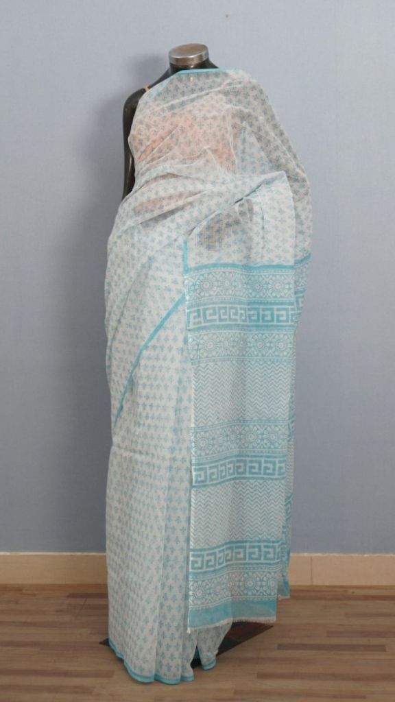 Saree Hand Block Printed Cotton
