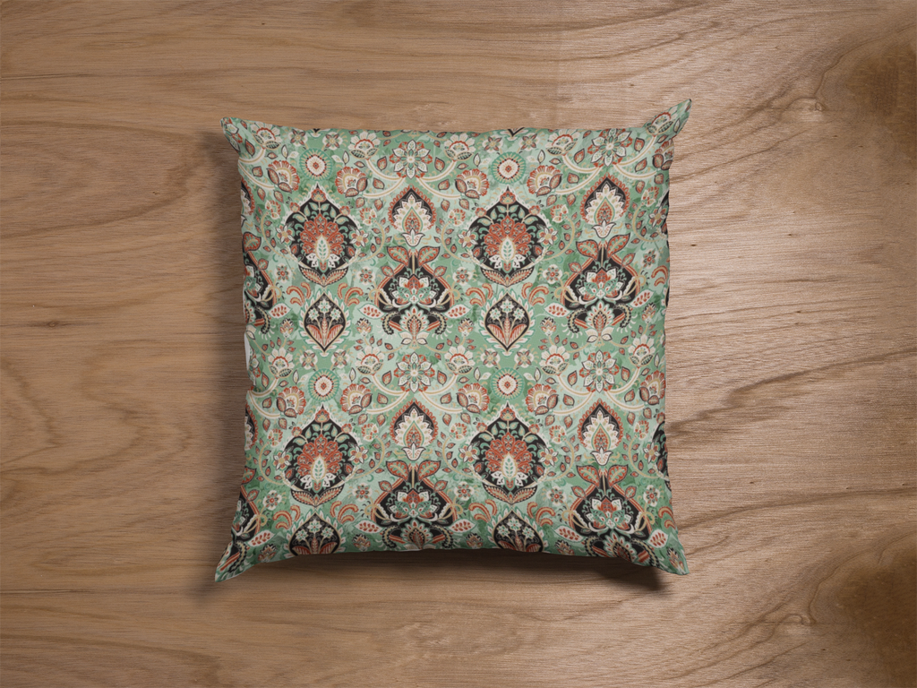 Close-up of digital print on cushion cover #71 | Myyra Jaipur
