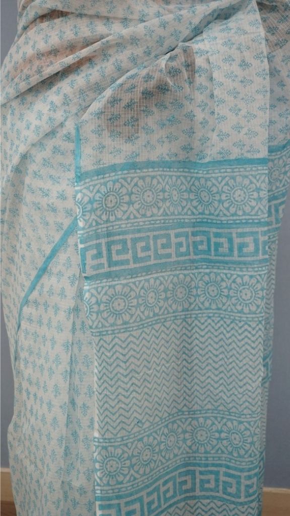 Saree Hand Block Printed Cotton