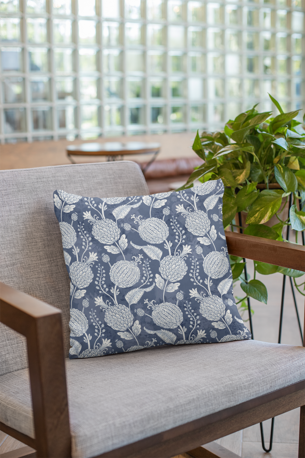 Close-up of digital print on cushion cover #72 | Myyra Jaipur