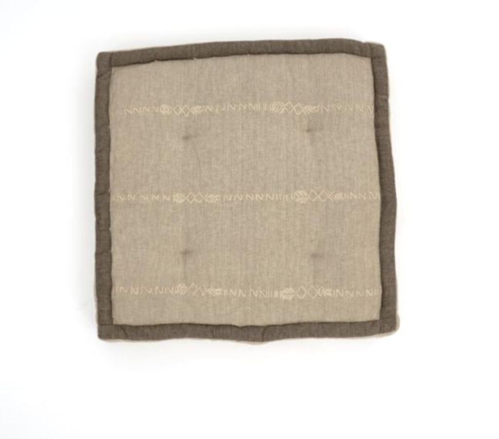 Floor cushion styled view from Myyra Jaipur