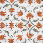 Hand block printed organic cotton fabric yardage from Myyra Jaipur
