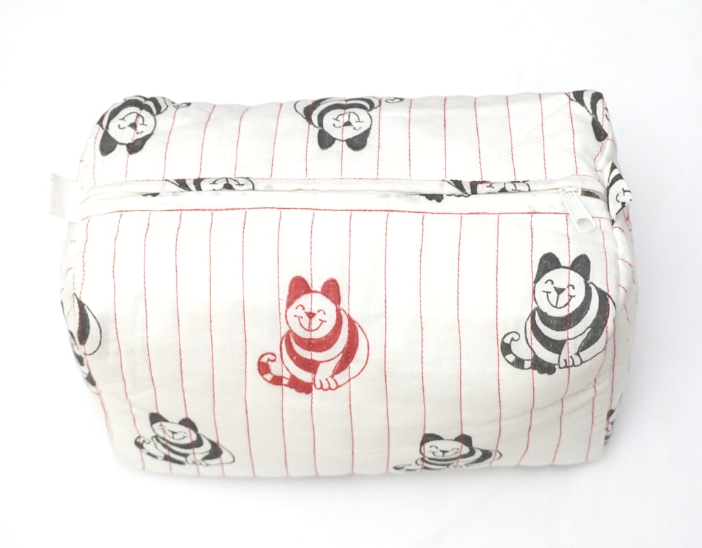 Pouch Hand Block Printed Cotton 02