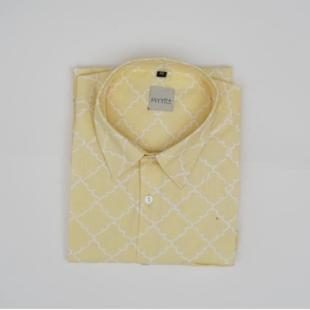 Block Printed Full Sleeve Shirt Pure Cotton