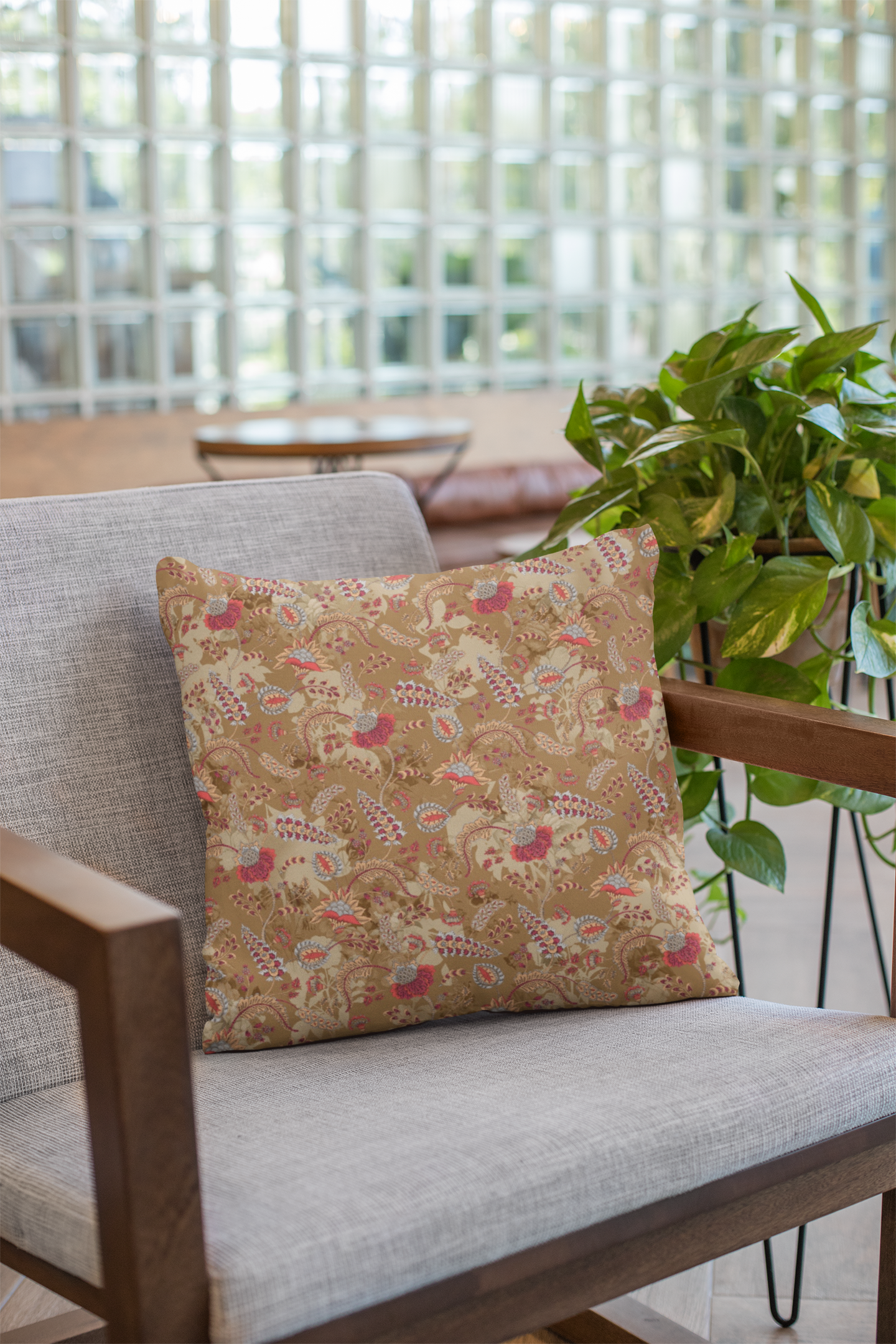 Digital printed cushion cover #74 from Myyra Jaipur