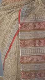 Saree Hand Block Printed Cotton