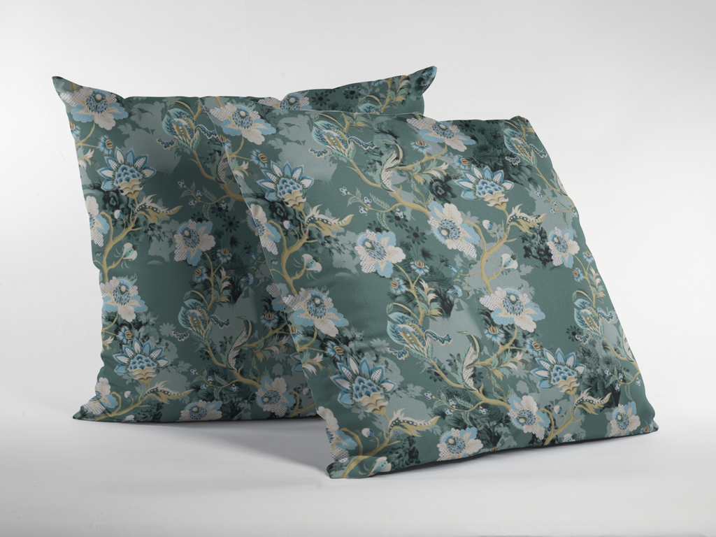 Close-up of digital print on cushion cover #75 | Myyra Jaipur