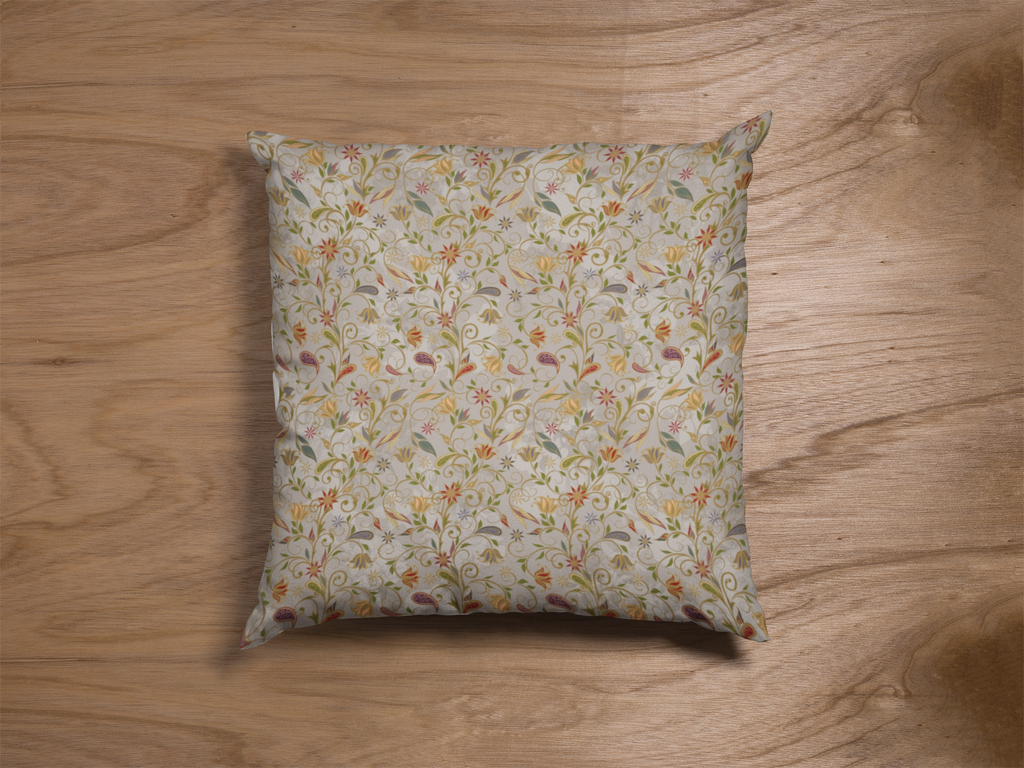 Pair of digital printed cushion covers #84 styled view | Myyra Jaipur