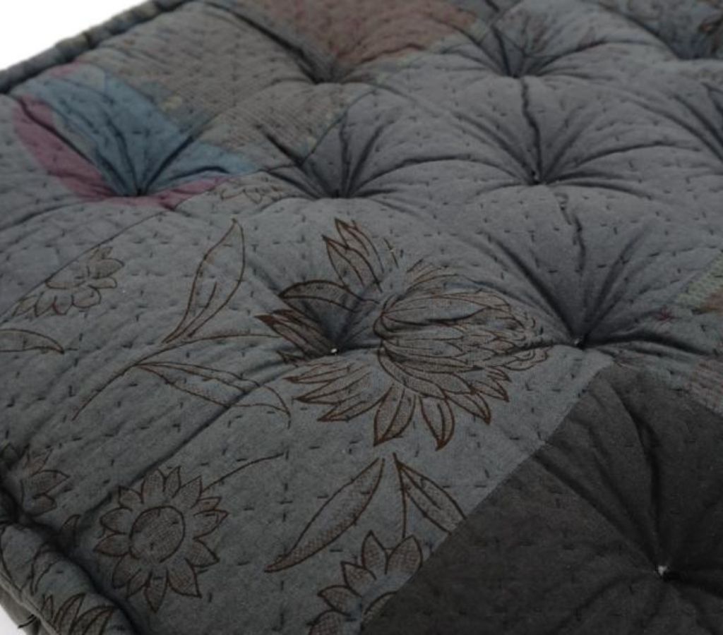 Floor cushion styled view from Myyra Jaipur