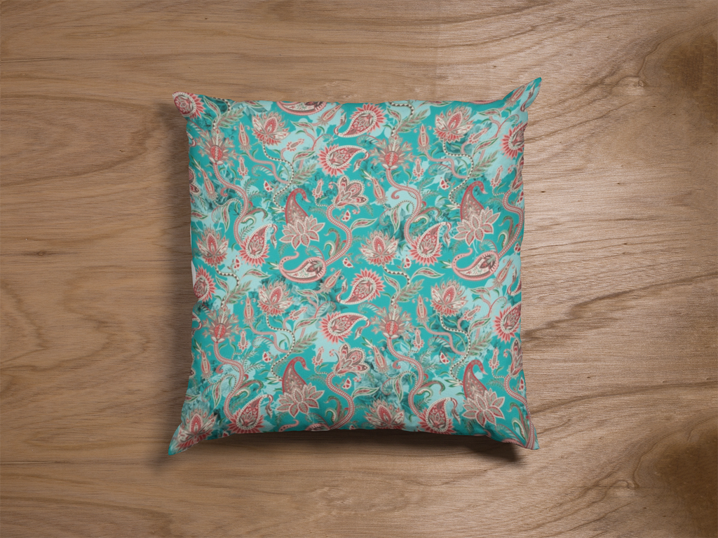 Close-up of digital print on cushion cover #86 | Myyra Jaipur