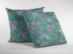 Pair of digital printed cushion covers #77 styled view | Myyra Jaipur