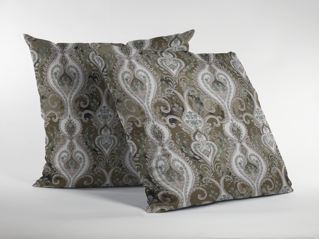 Pair of digital printed cushion covers #88 styled view | Myyra Jaipur
