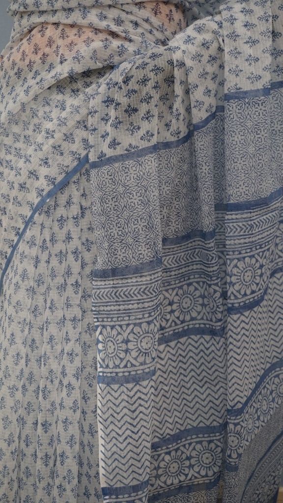 Saree Hand Block Printed Cotton