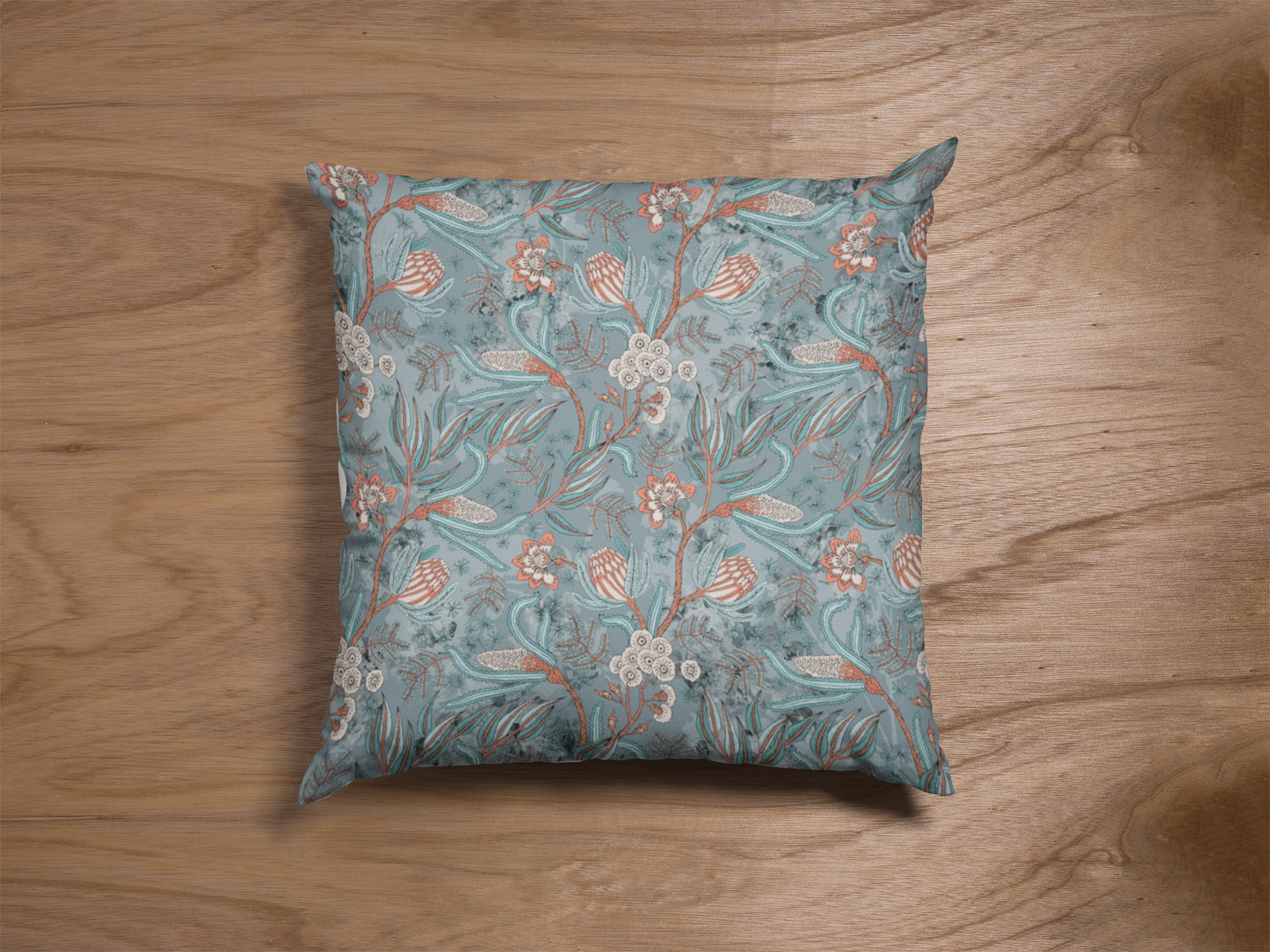 Pair of digital printed cushion covers #81 styled view | Myyra Jaipur