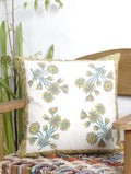 Hand block printed organic cotton cushion cover | Myyra Jaipur