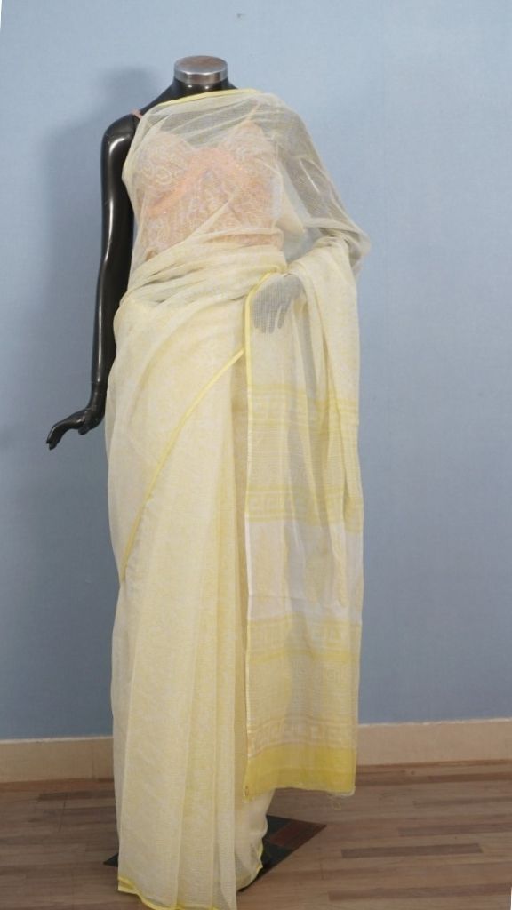Saree Hand Block Printed Pure Cotton