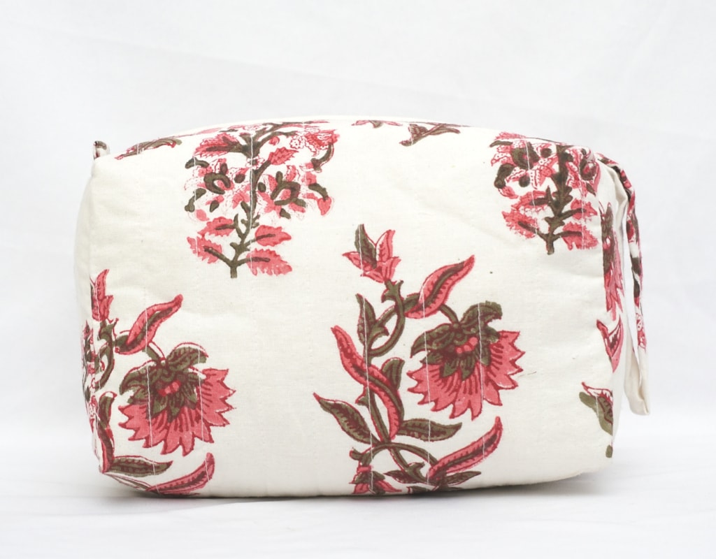Pouch hand Block Printed Cotton 03