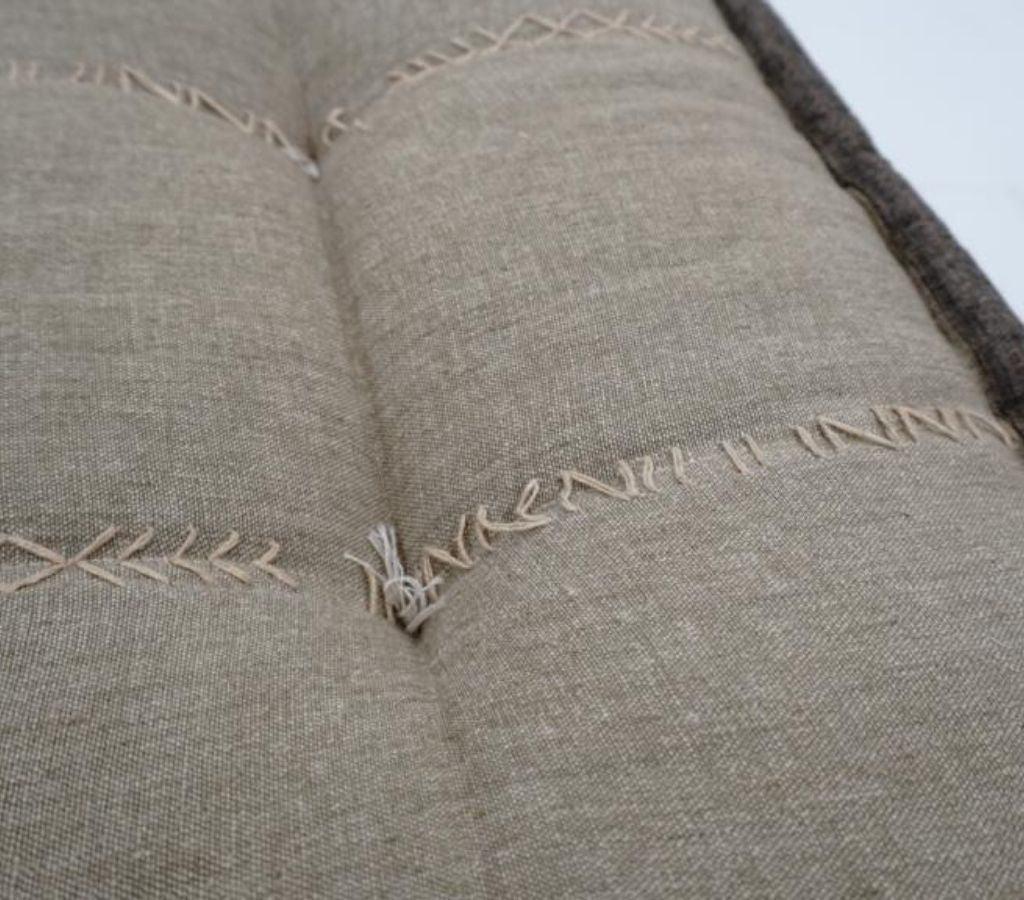 Floor cushion styled view from Myyra Jaipur