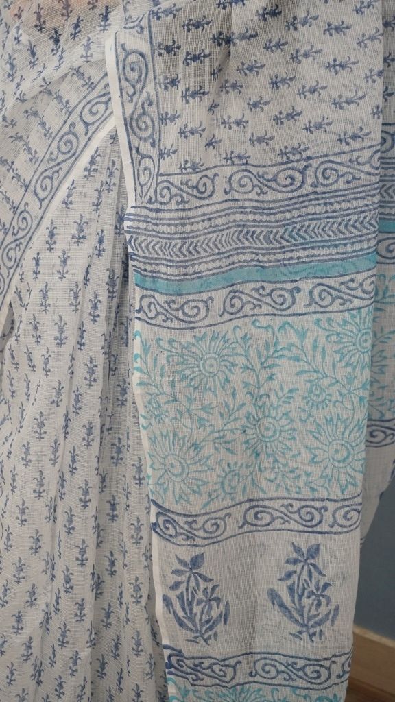 Saree Hand Block Printed Cotton