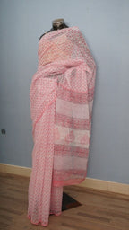 Saree Hand Block Printed Cotton