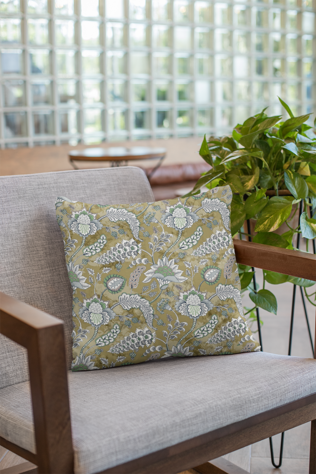 Pair of digital printed cushion covers #95 styled view | Myyra Jaipur