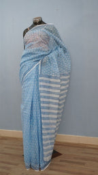 Saree Hand Block Printed Cotton
