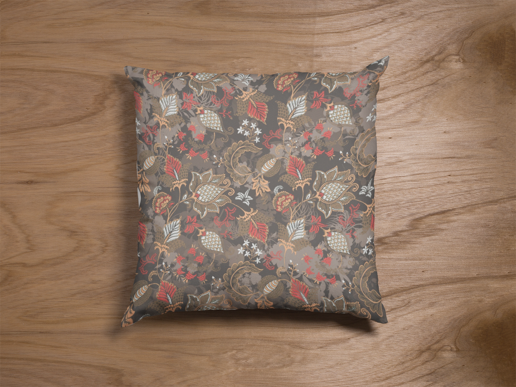 Pair of digital printed cushion covers #98 styled view | Myyra Jaipur