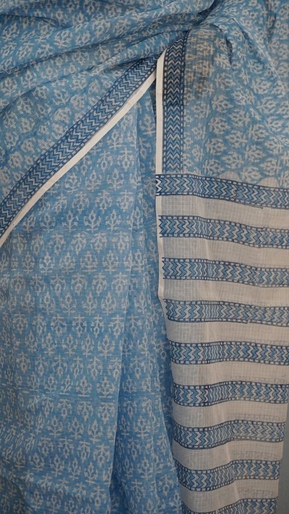 Saree Hand Block Printed Cotton