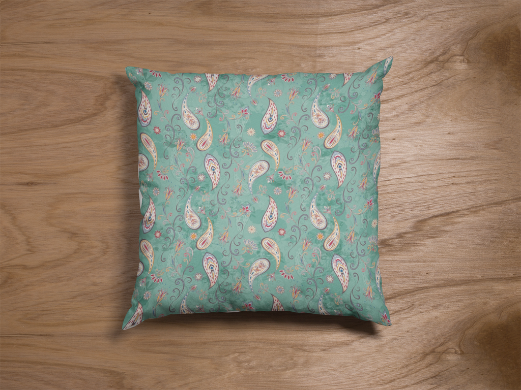 Lifestyle view of digital printed cushion cover #99 | Myyra Jaipur
